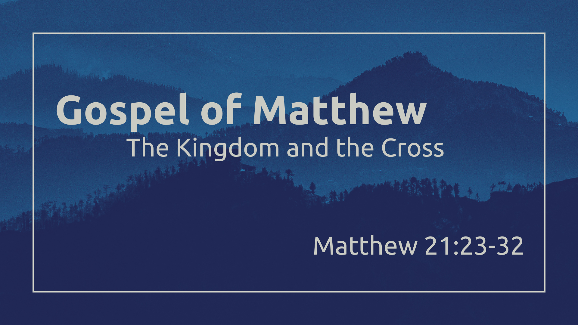 Matthew 21:23-32